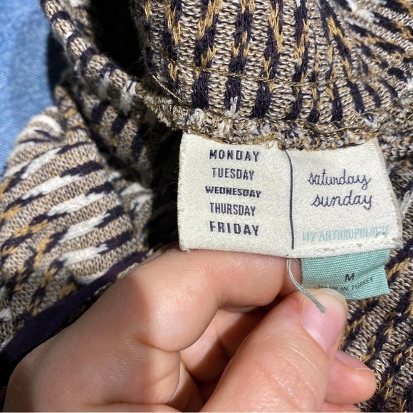 Anthro Aztec Boho Lounge Sweat Joggers pants sat sunday Medium - Picture 7 of 10